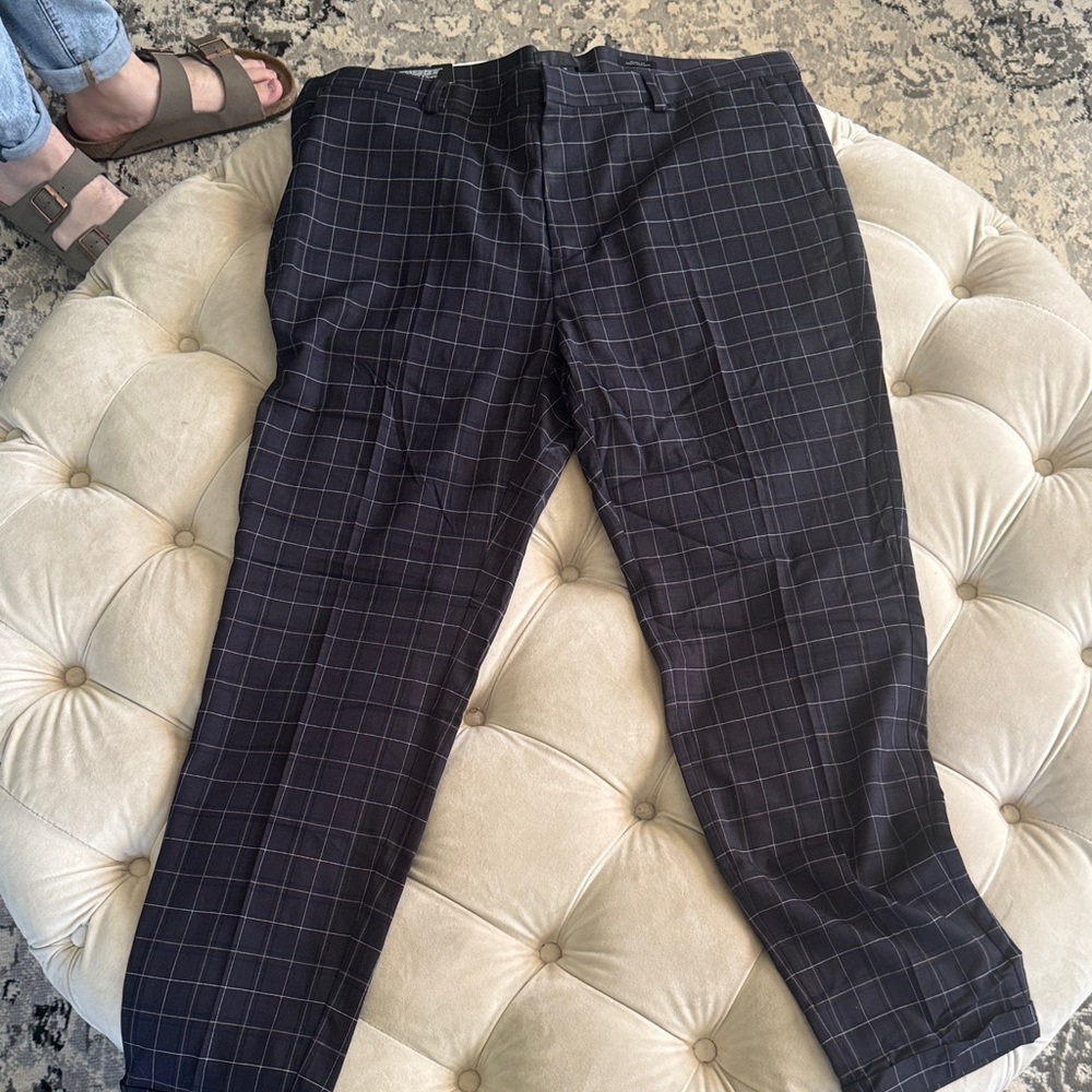 H&M Black Checkered Men's Pants